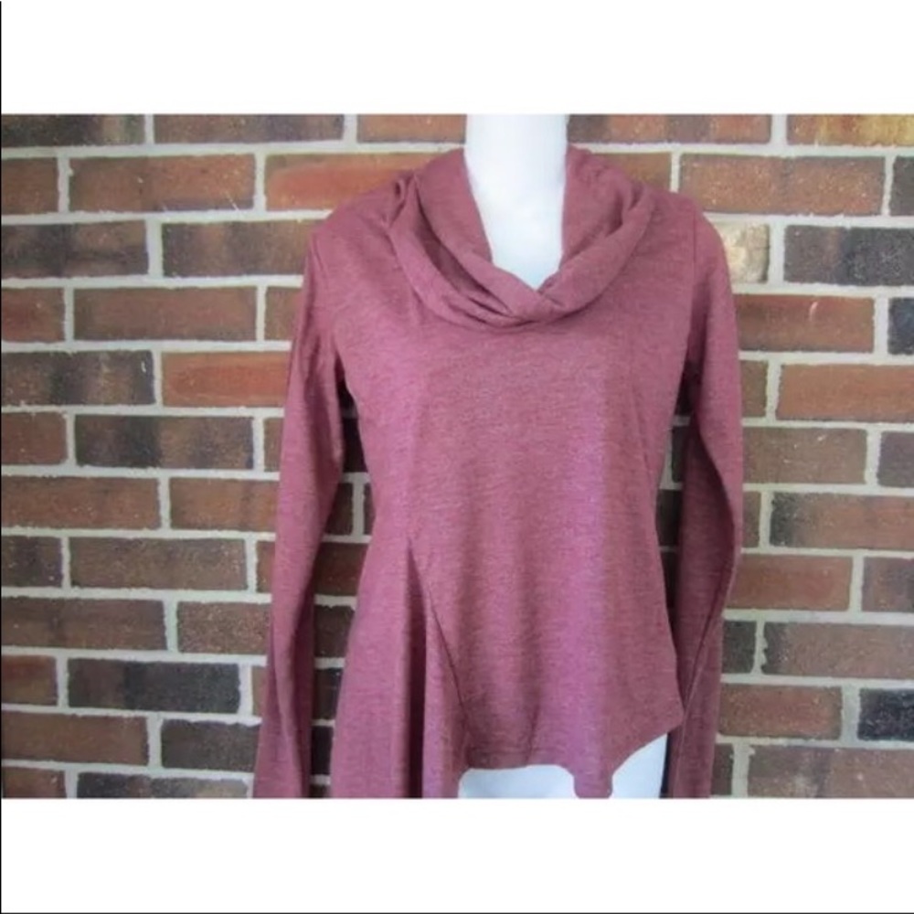 XS Pink Top Asymmetric Hem Cowl Neck UK Style French Connection